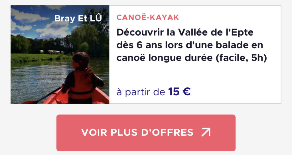 La descente de l'Epte en canoëkayak, entre Normandie et ÎledeFrance