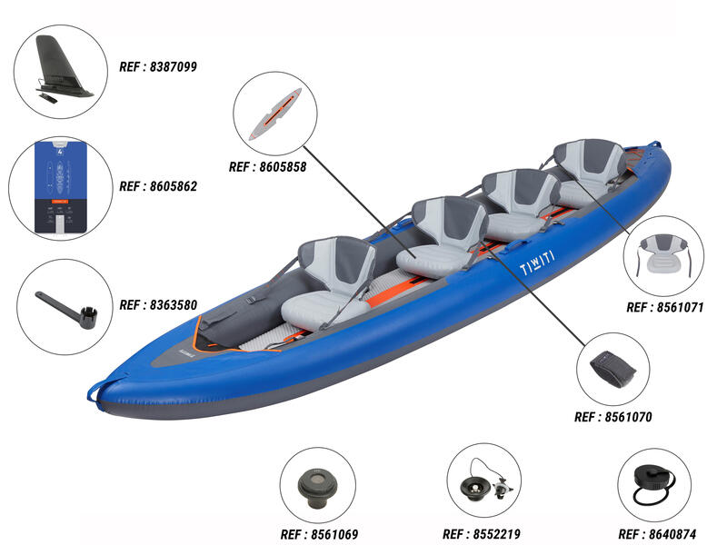 kayak Decathlon itiwit x100 4 places