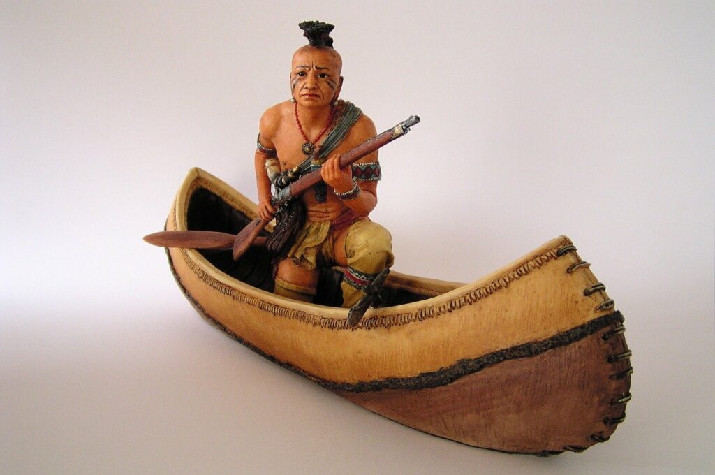 figure, indians, canoe-809725.jpg